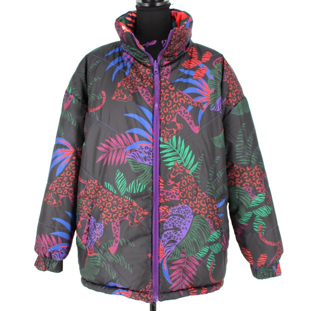 FARM Rio Multicolor Patchwork Puffer Jacket - Picture 2 of 16